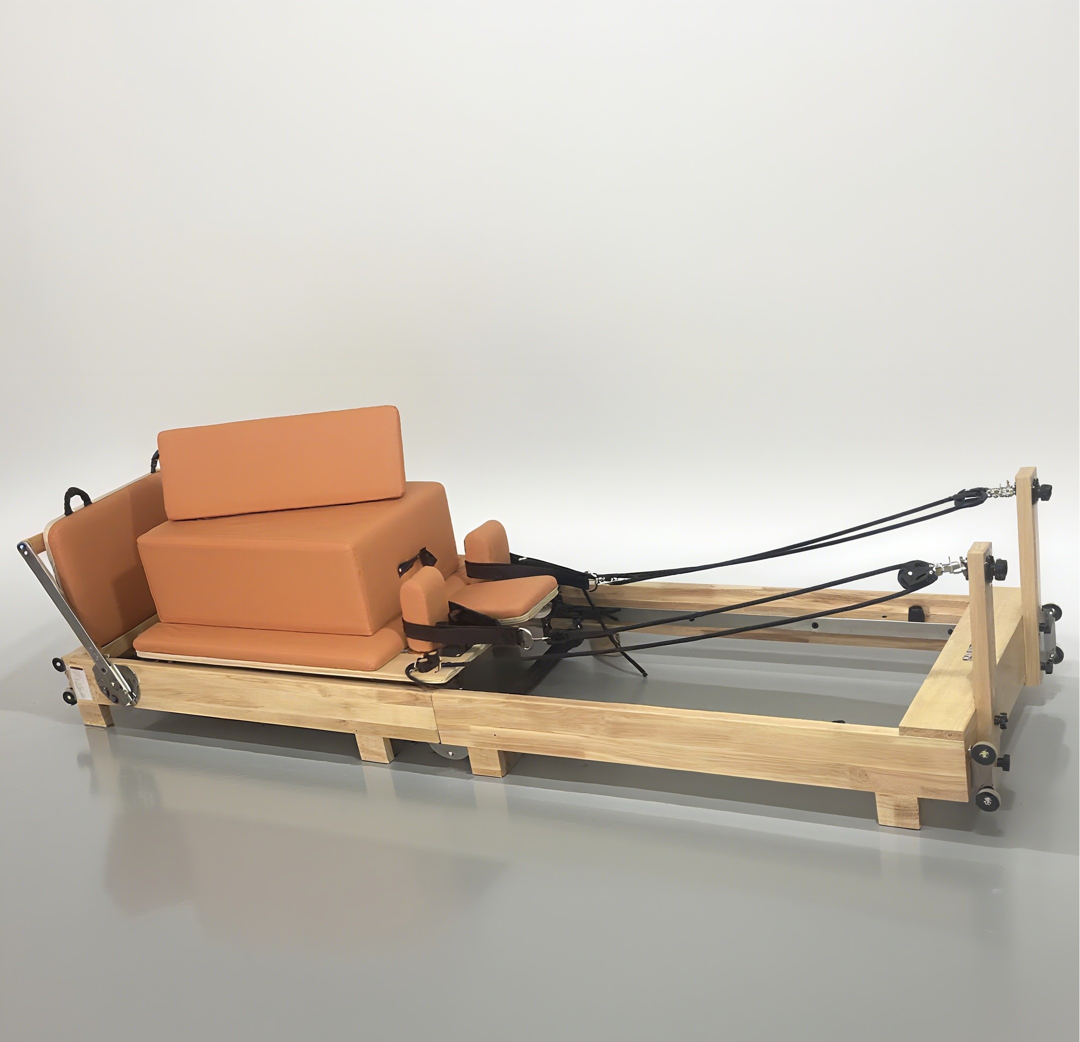 Pilates & Yoga Vida - Foldable Oak Wood Pilates Reformer with