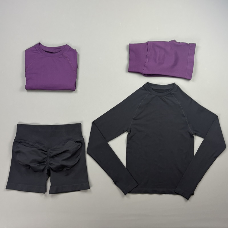 Pilates Yoga Stretching - 2 Piece Gym Set Women Raglan