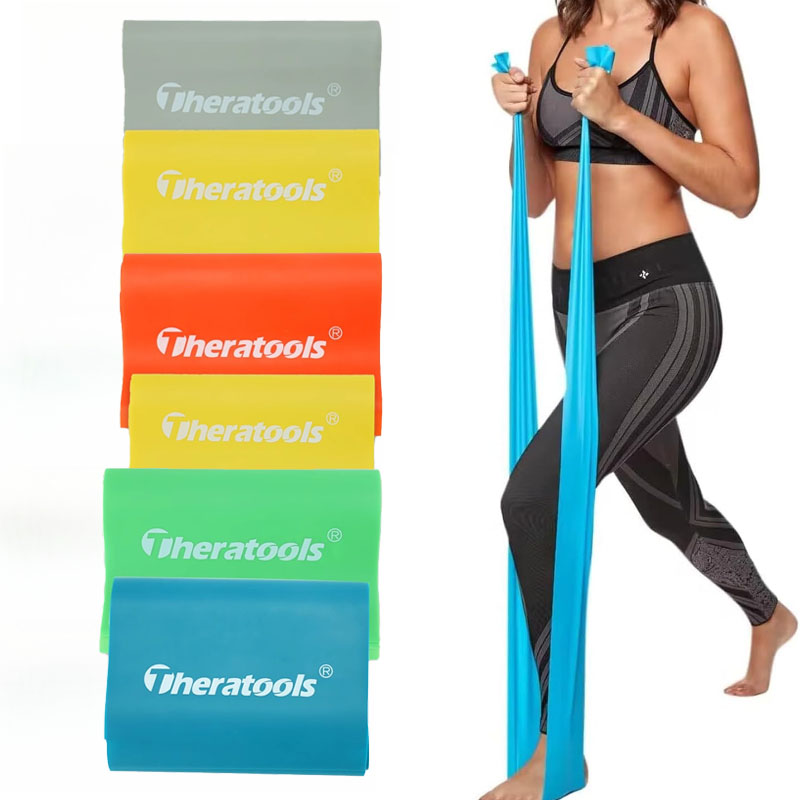 Pilates Yoga Stretching - Resistance Bands Exercise Elastic Band Fitness