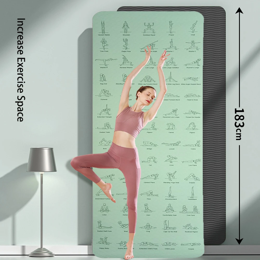 6mm Dikke Yoga Anti Slip Mat P - Pilates Yoga Movement ulasan dan harga