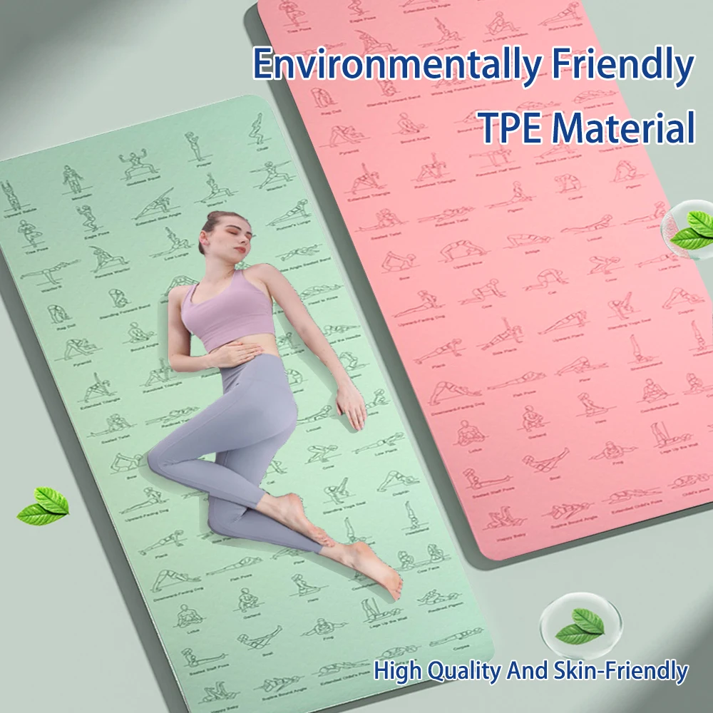 6mm Dikke Yoga Anti Slip Mat P - Pilates Yoga Movement ulasan dan harga