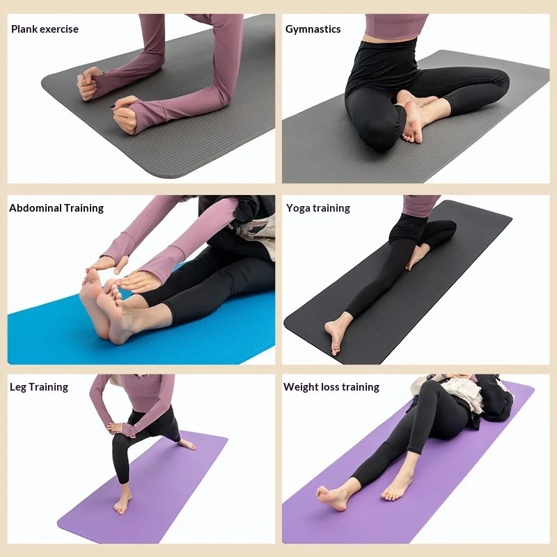 Extra Thick Non Slip Yoga Mat  - Pilates Yoga Home Workout ulasan dan harga