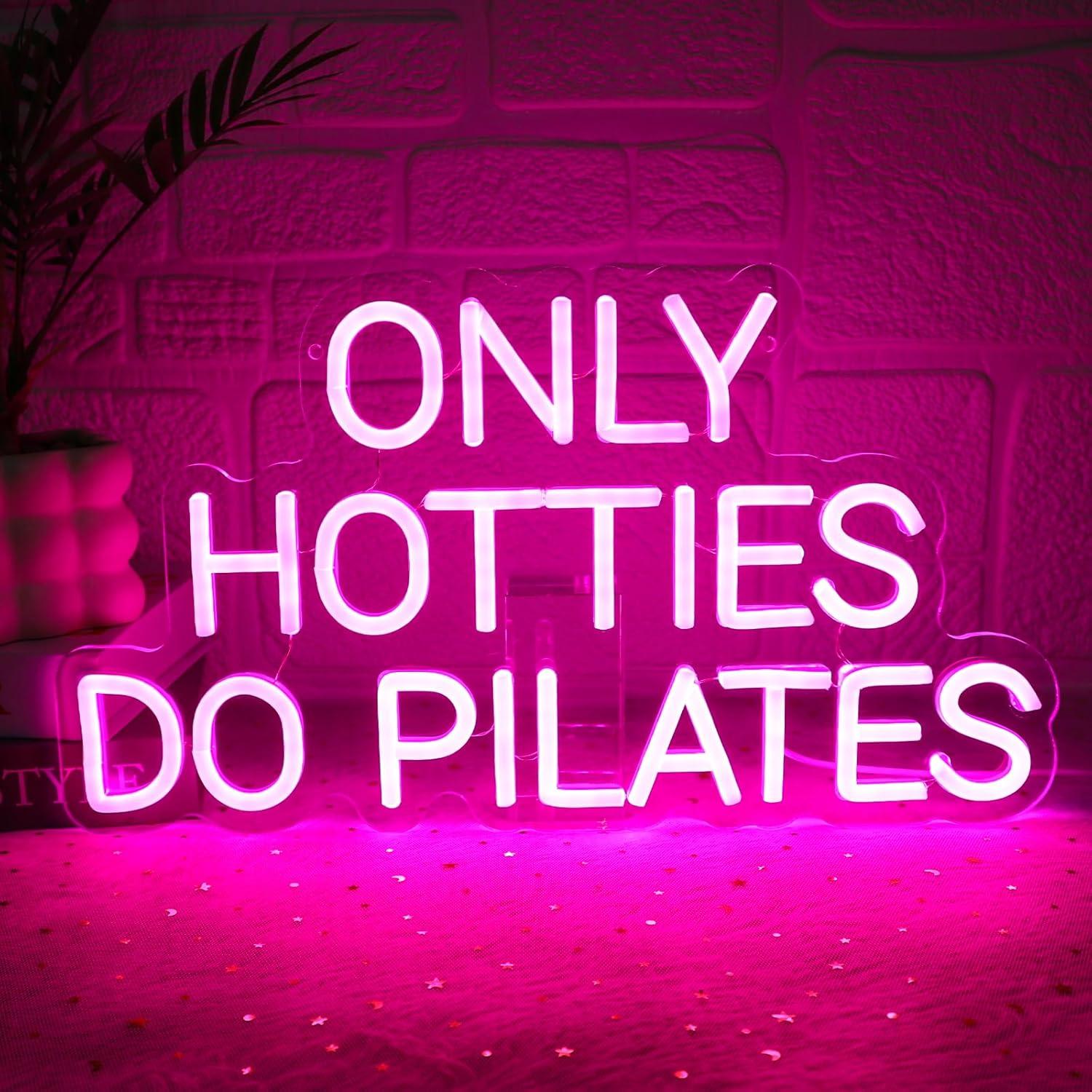 Only Hotties Do Pilates Neon S - Pilates Yoga Gifts ulasan dan harga