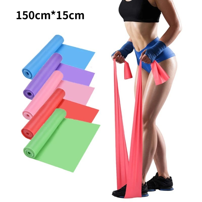 Natural Latex Resistance Bands - Pilates Yoga Home Workout ulasan dan harga