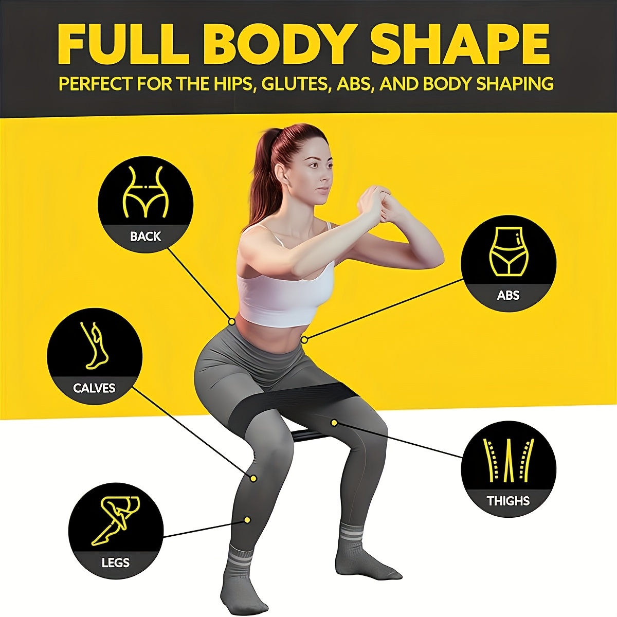 3PCS Resistance Bands Set, Ela - Pilates Yoga Home Workout ulasan dan harga