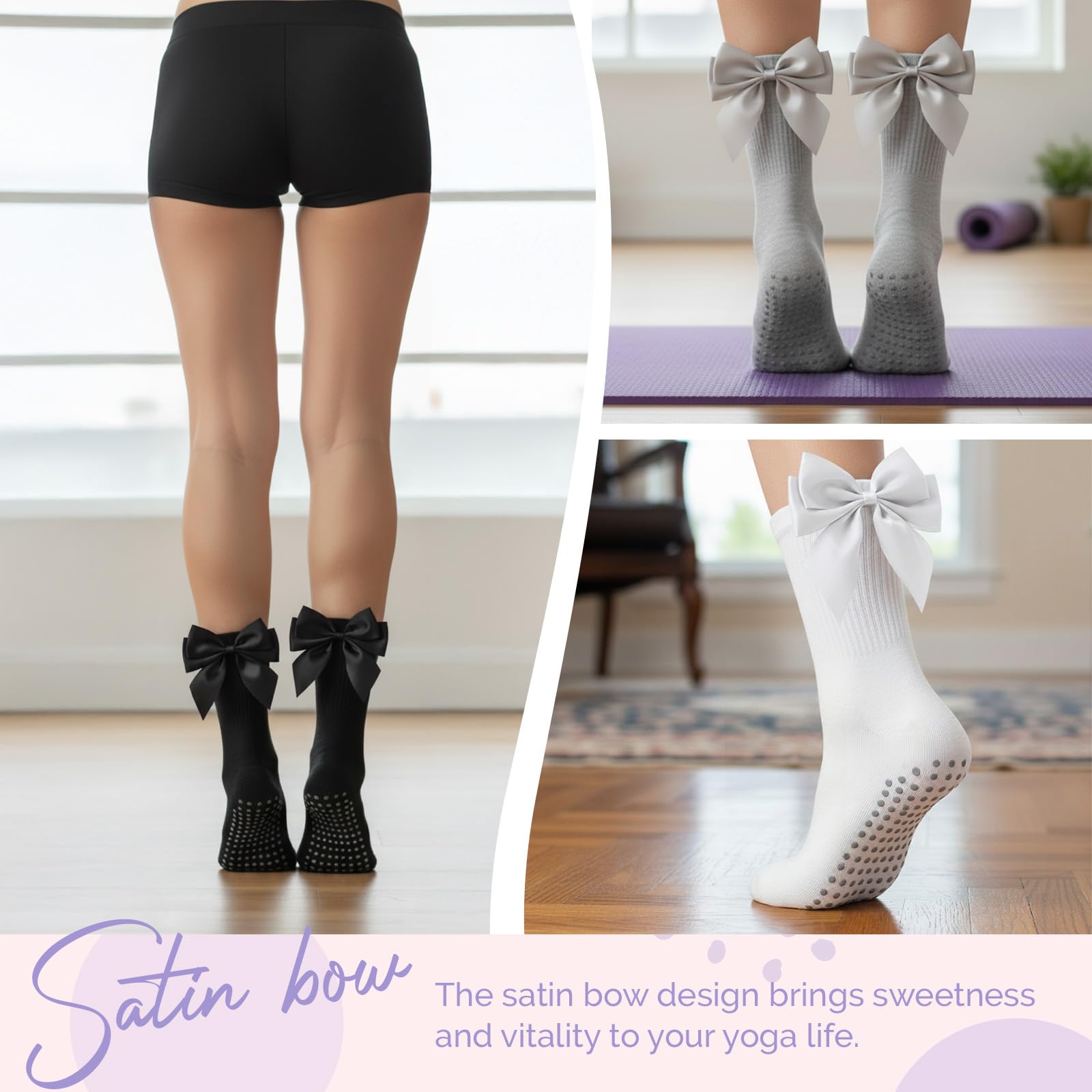 3 Pairs of Women's Non-Slip Pi - Pilates Yoga Gifts ulasan dan harga