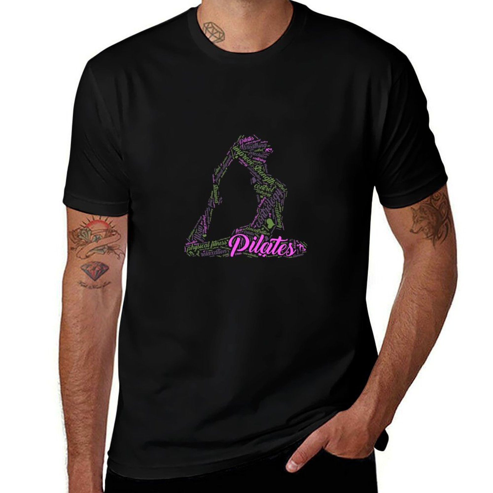 Womens Fun Word Cloud and Cute - Pilates Yoga Gifts ulasan dan harga