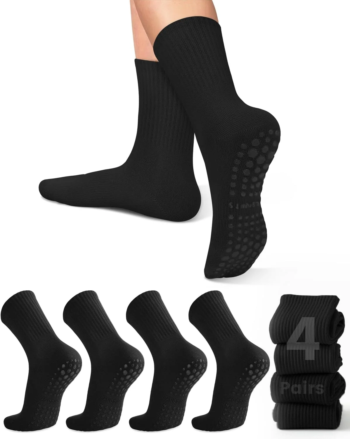 4 pairs of women's yoga socks, - Pilates & Yoga Vida ulasan dan harga