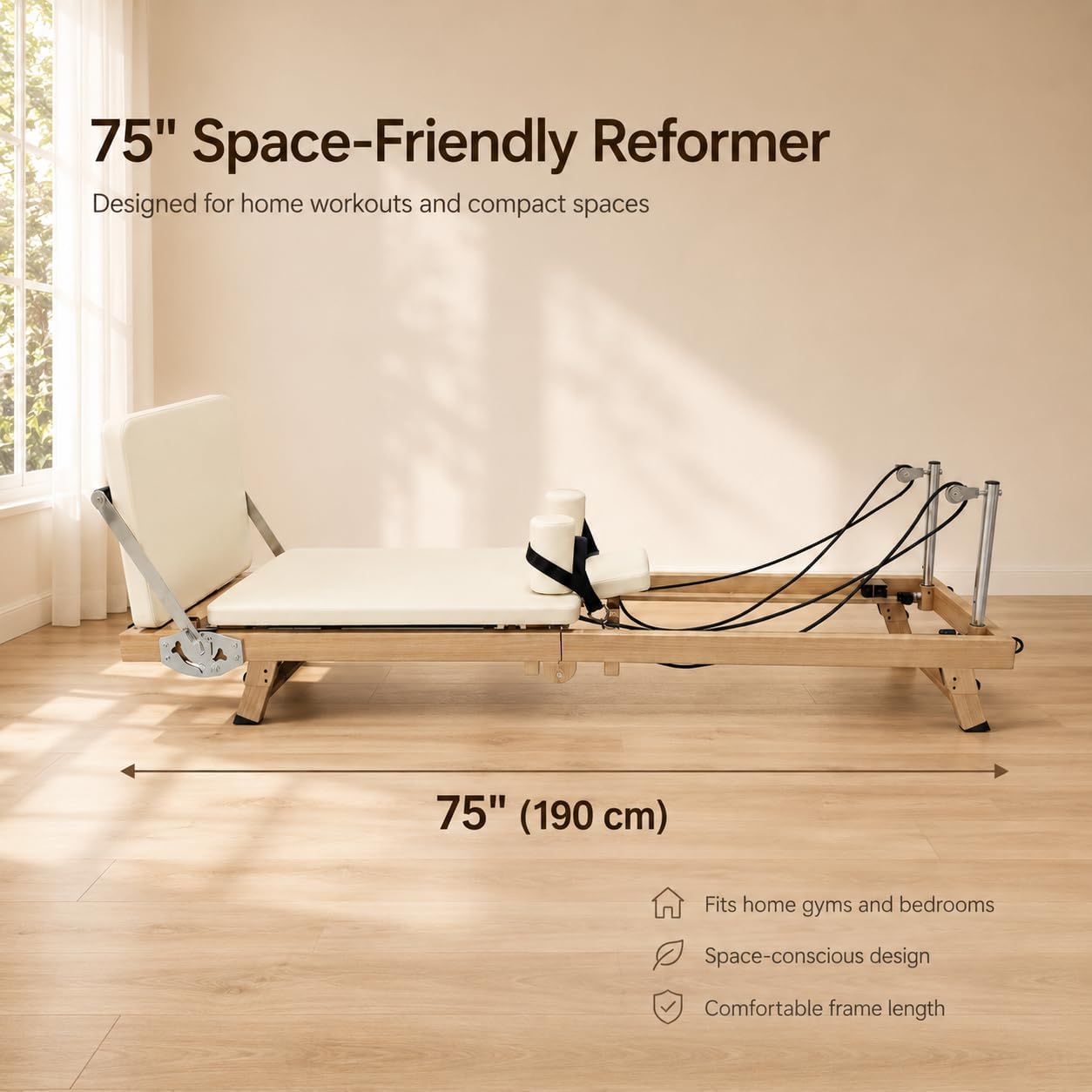 75 Inch Foldable Pilates Refor - Pilates Reformer Spring ulasan dan harga