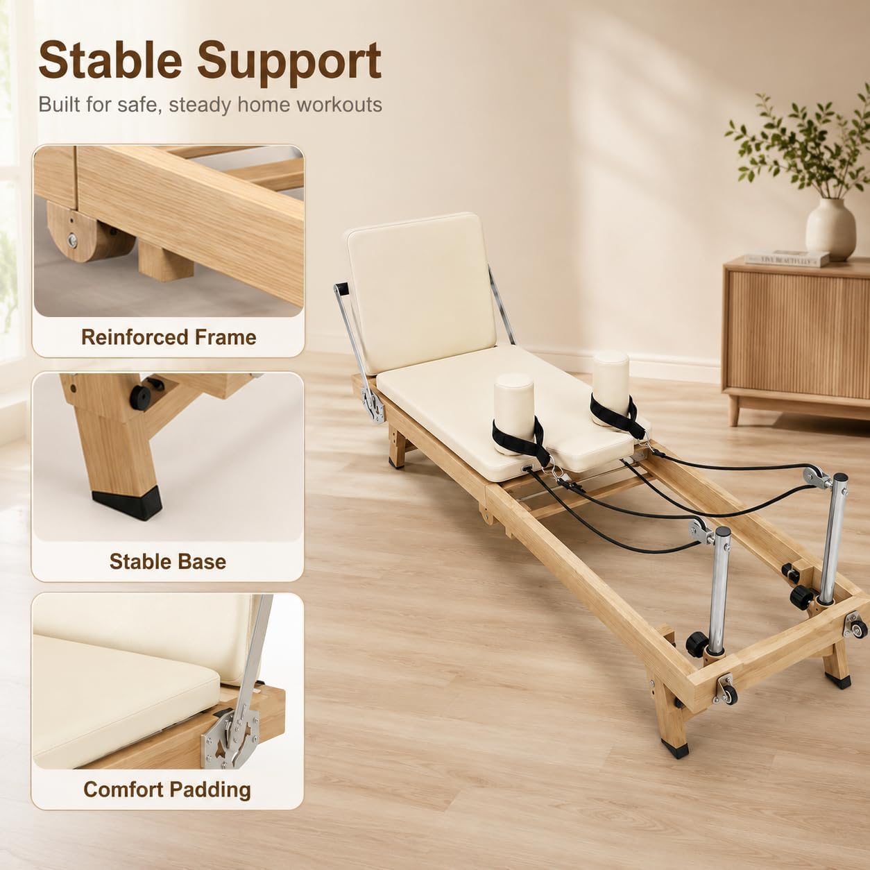 75 Inch Foldable Pilates Refor - Pilates Reformer Spring ulasan dan harga