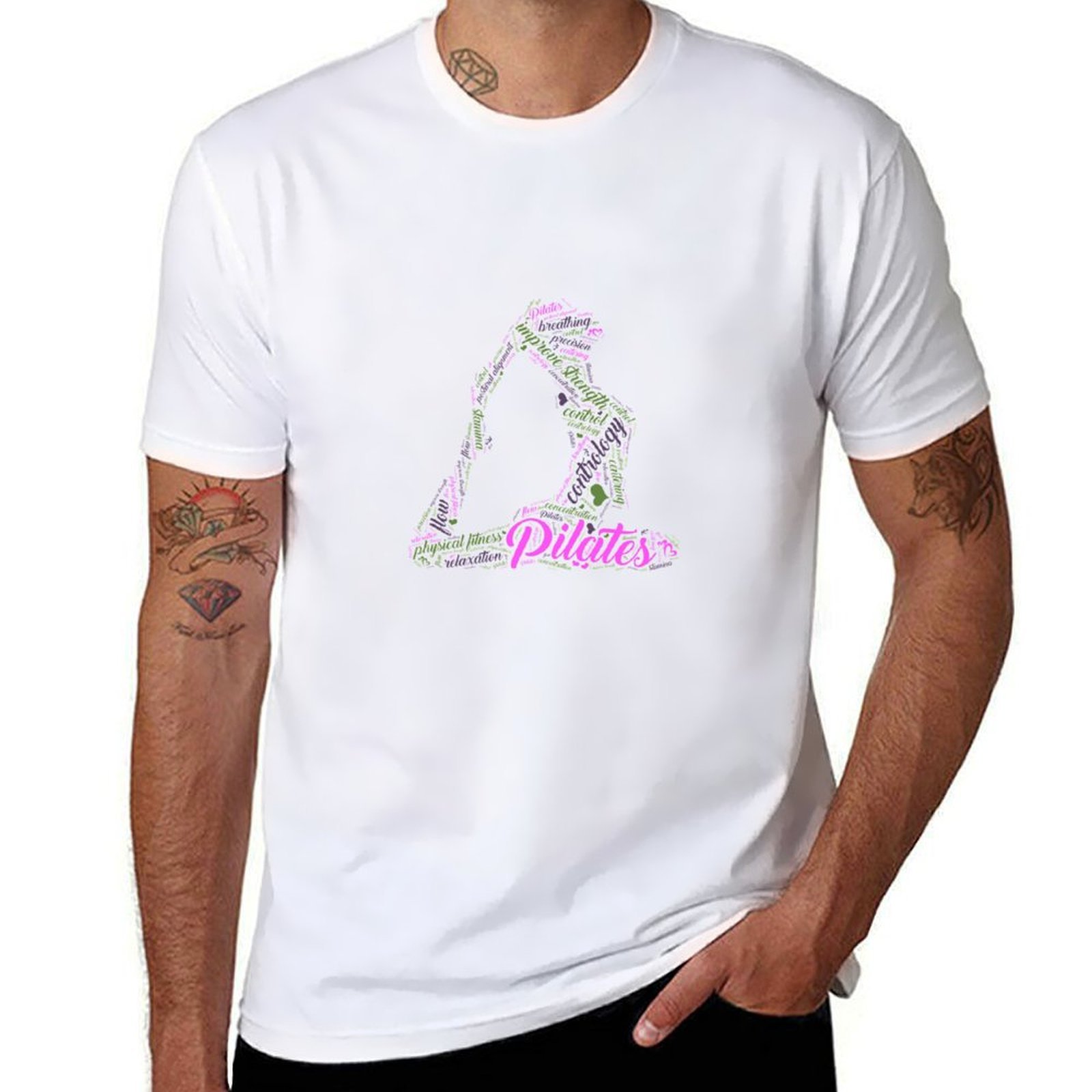 Womens Fun Word Cloud and Cute - Pilates Yoga Gifts ulasan dan harga