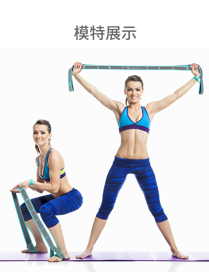 Elastic Yoga Stretching Strap, - Pilates Yoga Stretching ulasan dan harga
