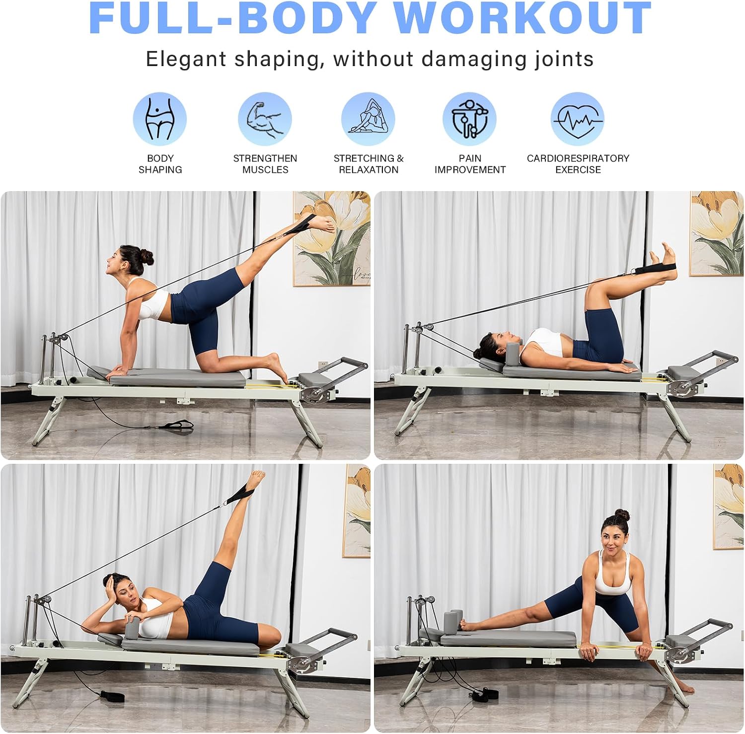 Pilates Reformer, Reformer Pil - Pilates Reformer Spring ulasan dan harga