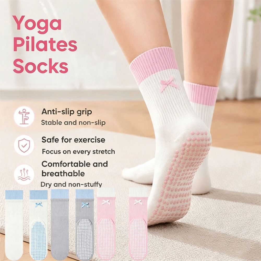 New Cotton Yoga Socks Silicone - Pilates Yoga Y Barre ulasan dan harga