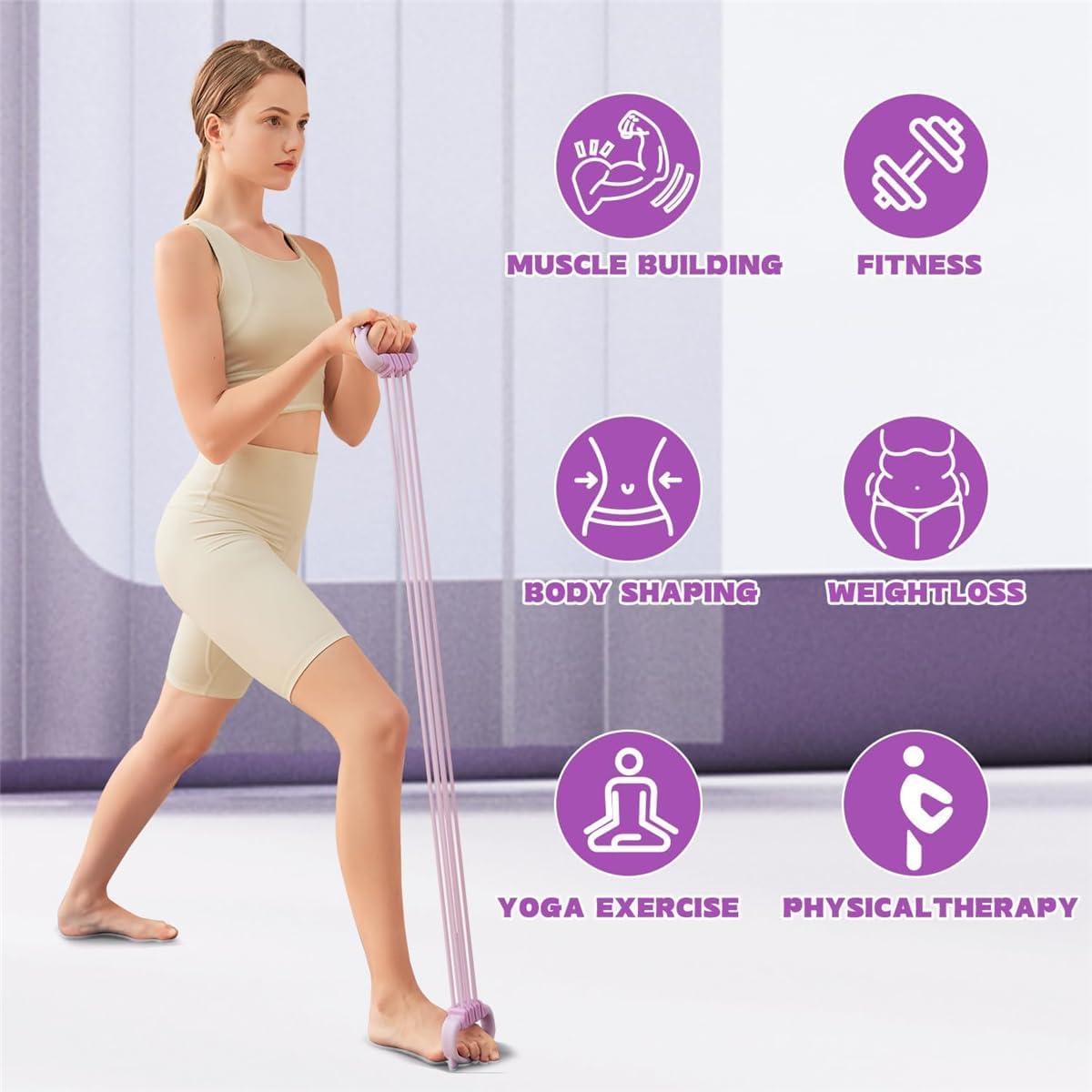Figure 8 Resistance Bands for  - Pilates Yoga Home Workout ulasan dan harga