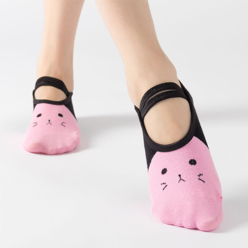Cute Cat Cartoon Yoga Socks Wo - Pilates Yoga Gifts ulasan dan harga