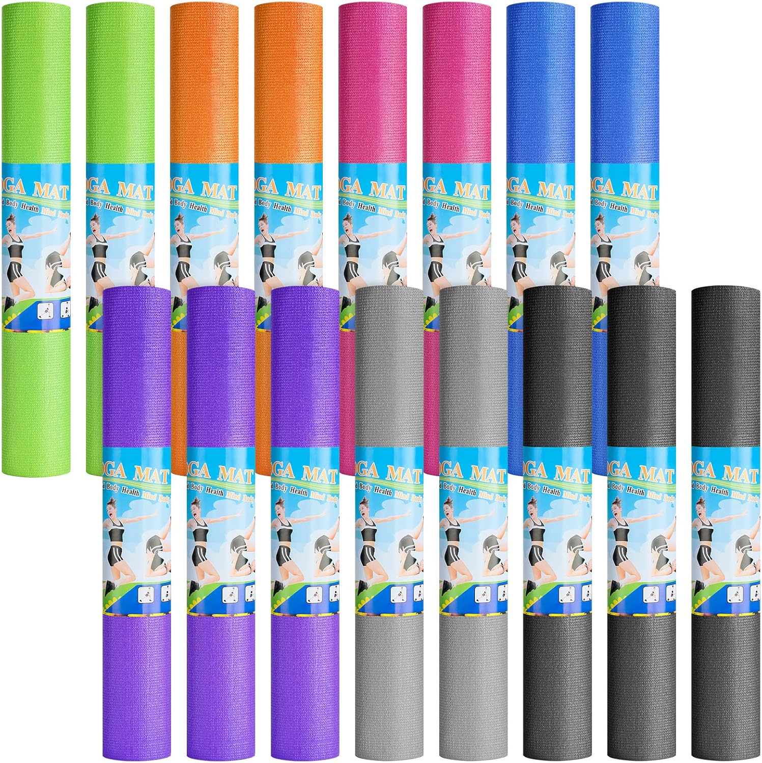 3 mm Thin Yoga Mats Lightweigh - Pilates Yoga Class ulasan dan harga