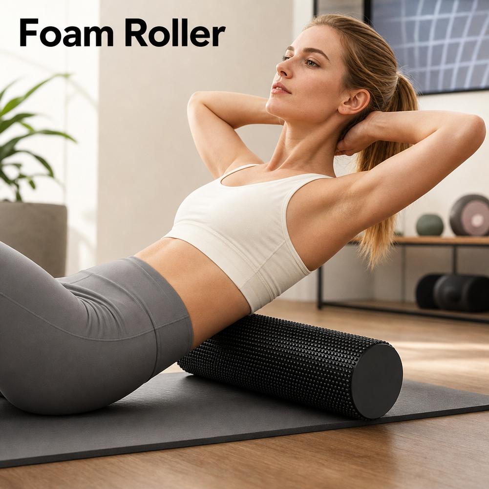 EVA Yoga Foam Roller High Dens - Pilates Yoga Stretching ulasan dan harga