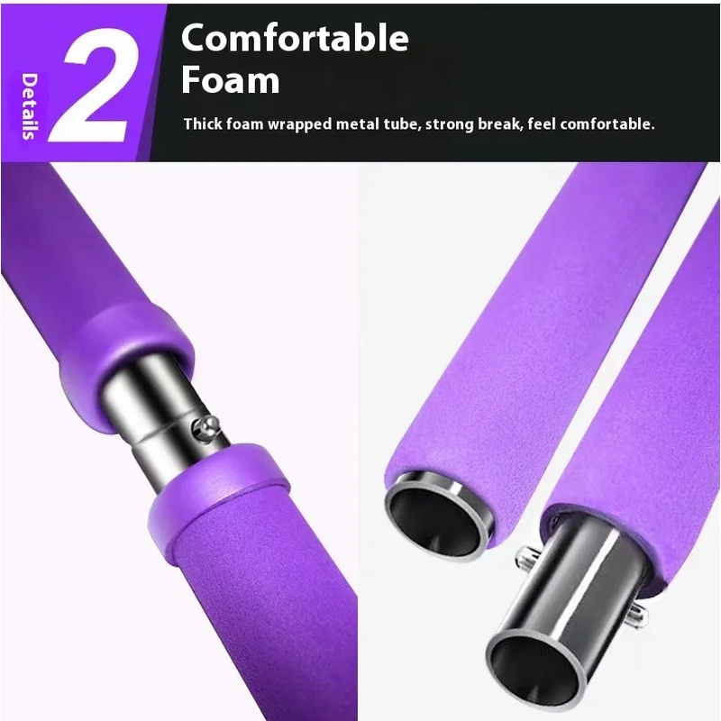 Pilates Stick - Adjustable Fit - Pilates Yoga Home Workout ulasan dan harga