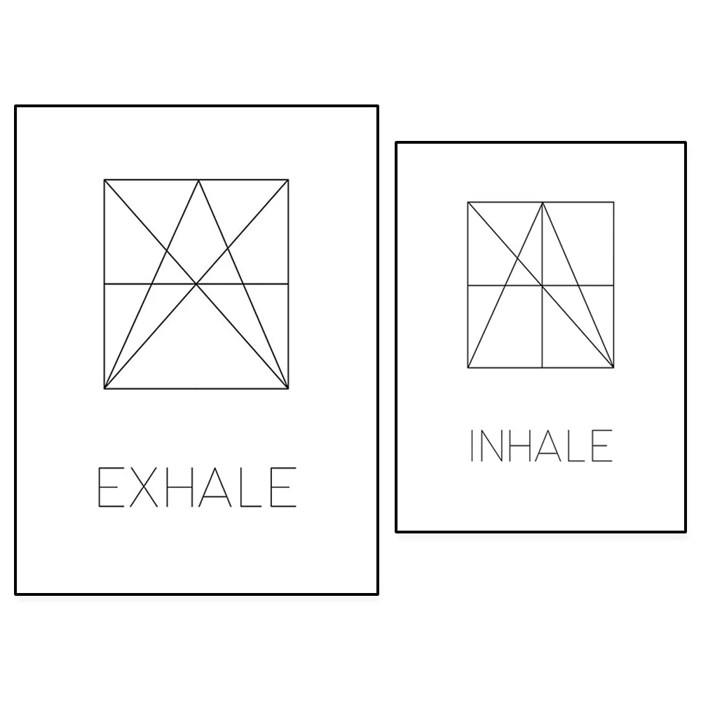 Breathe Breathe Print, Wall Ar - Pilates Yoga Gifts ulasan dan harga