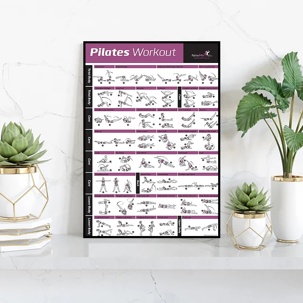 Pilates Training Chart Canvas  - Pilates Yoga Gifts ulasan dan harga