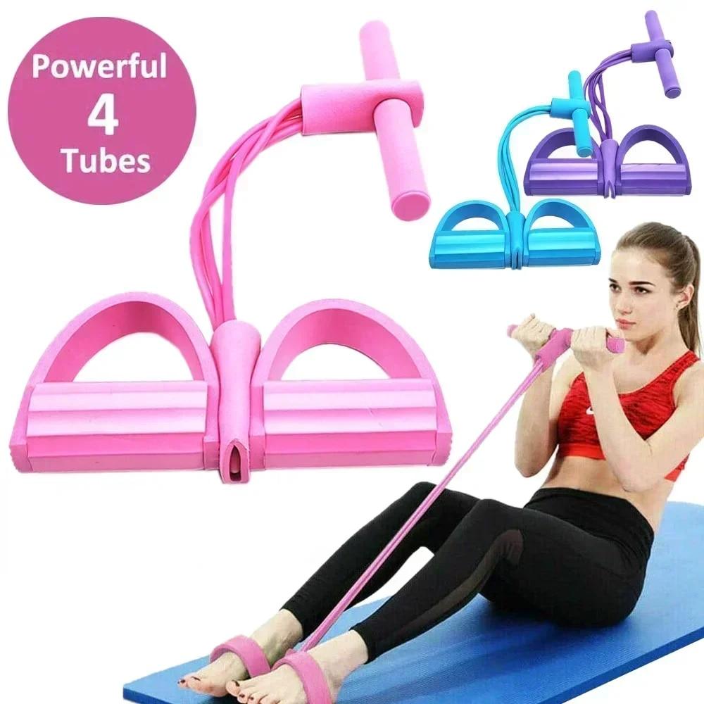 4/6 Level Resistance Band Elas - Pilates Yoga Home Workout ulasan dan harga